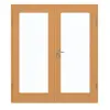 GARANT drzwi dwuskrzydłowe z ościeżnicą buk ekskluzywny GCK08 z przeszkleniem LA-3