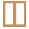 GARANT Drzwi podwójne inkl. ościeżnica Dąb Premium CePaL z przeszkleniem LA-3