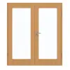 GARANT drzwi dwuskrzydłowe w zestawie z ościeżnicą dąb Premium GCK08 z przeszkleniem LA-3