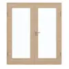 GARANT Drzwi dwuskrzydłowe z ościeżnicą, authentic agat, układ poprzeczny, CePaL, z przeszkleniem LA-3