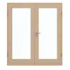 GARANT Drzwi dwuskrzydłowe z ościeżnicą, authentic agat, układ poprzeczny, GCK08, z przeszkleniem LA-3
