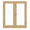 GARANT Drzwi dwuskrzydłowe z ościeżnicą, authentic dąb sękaty, układ poprzeczny, GCK08, z przeszkleniem LA-3