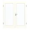 GARANT Drzwi dwuskrzydłowe wraz z ościeżnicą U11026SD kryształowa biel GHK08 z przeszkleniem LA-3