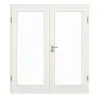 GARANT Drzwi dwuskrzydłowe wraz z ościeżnicą w kolorze Biel ze strukturą Premium GCK08 z przeszkleniem LA-3