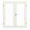 GARANT drzwi dwuskrzydłowe wraz z ościeżnicą biały lakier 9010 z przeszkleniem LA-3