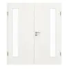 GARANT drzwi dwuskrzydłowe z ościeżnicą Authentic Bianco CePaL z przeszkleniem LA-4 po stronie zawiasów