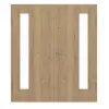 GARANT Drzwi podwójne wraz z ościeżnicą Authentic dąb szczelinowy GCK08 z przeszkleniem LA-4 po stronie zawiasów