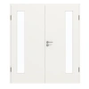GARANT Drzwi podwójne z ościeżnicą lakier biel 9016 z przeszkleniem LA-4 po stronie zawiasów