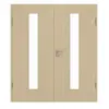 GARANT drzwi dwuskrzydłowe z ościeżnicą Natura Ahorn CePaL z przeszkleniem LA-4 na środku