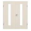 GARANT Drzwi podwójne wraz z ościeżnicą Authentic Perl CePaL z przeszkleniem LA-4 pośrodku