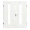 GARANT drzwi 2-skrzydłowe w zestawie z ościeżnicą biały lakier 9016 CePaL z przeszkleniem LA-4 na środku