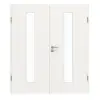GARANT drzwi dwuskrzydłowe wraz z ościeżnicą biały lakier 9016 GHK08 z przeszkleniem LA-4 na środku
