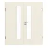GARANT drzwi dwuskrzydłowe z ościeżnicą 0140-60 Dawn Resopal z przeszkleniem LA-4 po stronie zamka