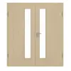 GARANT drzwi dwuskrzydłowe wraz z ościeżnicą Natura Ahorn CePaL z przeszkleniem LA-4 po stronie zamka