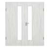 GARANT Drzwi podwójne wraz z ościeżnicą Authentic Grigio GCK08 z przeszkleniem LA-4 po stronie zamka