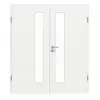 GARANT drzwi 2-skrzydłowe z ościeżnicą D354-60 Designer White Resopal z przeszkleniem LA-4 od strony zamka