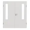 GARANT drzwi dwuskrzydłowe wraz z ościeżnicą 0160-60 Silver Grey CePaL z przeszkleniem LA-5 po stronie zawiasów