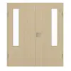 GARANT drzwi dwuskrzydłowe z ościeżnicą Natura Ahorn CePaL z przeszkleniem LA-5 po stronie zawiasów