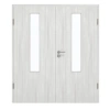 GARANT Drzwi podwójne wraz z ościeżnicą Authentic Grigio GCK08 z przeszkleniem LA-5 pośrodku