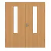 GARANT drzwi dwuskrzydłowe z ościeżnicą dąb Premium GCK08 z przeszkleniem LA-5 na środku