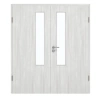 GARANT Drzwi podwójne wraz z ościeżnicą Authentic Grigio GCK08 z przeszkleniem LA-5 po stronie zamka