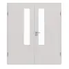 GARANT drzwi 2-skrzydłowe z ościeżnicą U12188SD jasnoszary GHK08 z przeszkleniem LA-5 od strony zamka