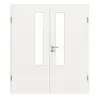 GARANT drzwi dwuskrzydłowe wraz z ościeżnicą biały lakier 9016 GHK08 z przeszkleniem LA-5 od strony zamka