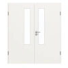 GARANT Drzwi podwójne wraz z ościeżnicą białe lakierowane 9016 z przeszkleniem LA-5 po stronie zamka