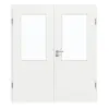 GARANT drzwi 2-skrzydłowe z ościeżnicą D354-60 Designer White Resopal z przeszkleniem LA-6