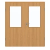 GARANT Drzwi podwójne wraz z ościeżnicą Dąb Premium CePaL z przeszkleniem LA-6