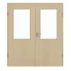 GARANT Drzwi dwuskrzydłowe wraz z ościeżnicą, naturalny klon GCK08 z przeszkleniem LA-6