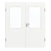 GARANT drzwi 2-skrzydłowe z ościeżnicą U11209SD szarotka GHK08 z przeszkleniem LA-6