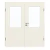 GARANT drzwi dwuskrzydłowe z ościeżnicą biały lakier 9010 z przeszkleniem LA-6