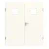 GARANT drzwi dwuskrzydłowe wraz z ościeżnicą 0105-60 Pearl White CePaL z przeszkleniem LA-7