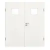 GARANT drzwi dwuskrzydłowe z ościeżnicą Authentic Bianco GCK08 z przeszkleniem LA-7