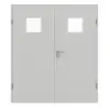 GARANT drzwi dwuskrzydłowe wraz z ościeżnicą D92-60 Dove Grey Resopal z przeszkleniem LA-7
