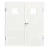 GARANT drzwi dwuskrzydłowe z ościeżnicą biały lakier 9016 CePaL z przeszkleniem LA-7