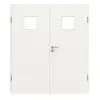 GARANT drzwi 2-skrzydłowe wraz z ościeżnicą, biały lakier 9016 GHK08 z przeszkleniem LA-7