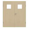 GARANT drzwi dwuskrzydłowe z ościeżnicą Natura Ahorn CePaL z przeszkleniem LA-8