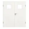 GARANT drzwi dwuskrzydłowe z ościeżnicą Authentic Bianco CePaL z przeszkleniem LA-8