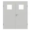 GARANT drzwi dwuskrzydłowe z ościeżnicą D92-60 Dove Grey Resopal z przeszkleniem LA-8