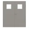 GARANT drzwi 2-skrzydłowe z ościeżnicą U12115SD szary platynowy GHK08 z przeszkleniem LA-8