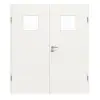 GARANT drzwi dwuskrzydłowe z ościeżnicą biały lakier 9016 CePaL z przeszkleniem LA-8