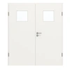 DRZWI PODWÓJNE GARANT z ościeżnicą białą lakierowaną 9016 z przeszkleniem LA-8