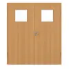 GARANT drzwi dwuskrzydłowe z ościeżnicą Dąb Premium GCK08 z przeszkleniem LA-9