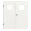 GARANT drzwi dwuskrzydłowe z ościeżnicą biały lakier 9016 GHK08 z przeszkleniem LA-9