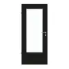GARANT drzwi do pomieszczeń wilgotnych 0901-60 Black Resopal z przeszkleniem LA-DIN