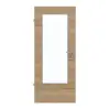 GARANT drzwi do pomieszczeń wilgotnych wzdłuż Authentic dąb szczelinowy GCK08 z przeszkleniem LA-DIN
