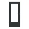 GARANT drzwi do pomieszczeń wilgotnych U12000SD wulkaniczna czerń GHK08 z przeszkleniem LA-DIN