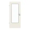GARANT drzwi do pomieszczeń wilgotnych biały lakier 9010 GHK08 z wycięciem na szybę LA-DIN